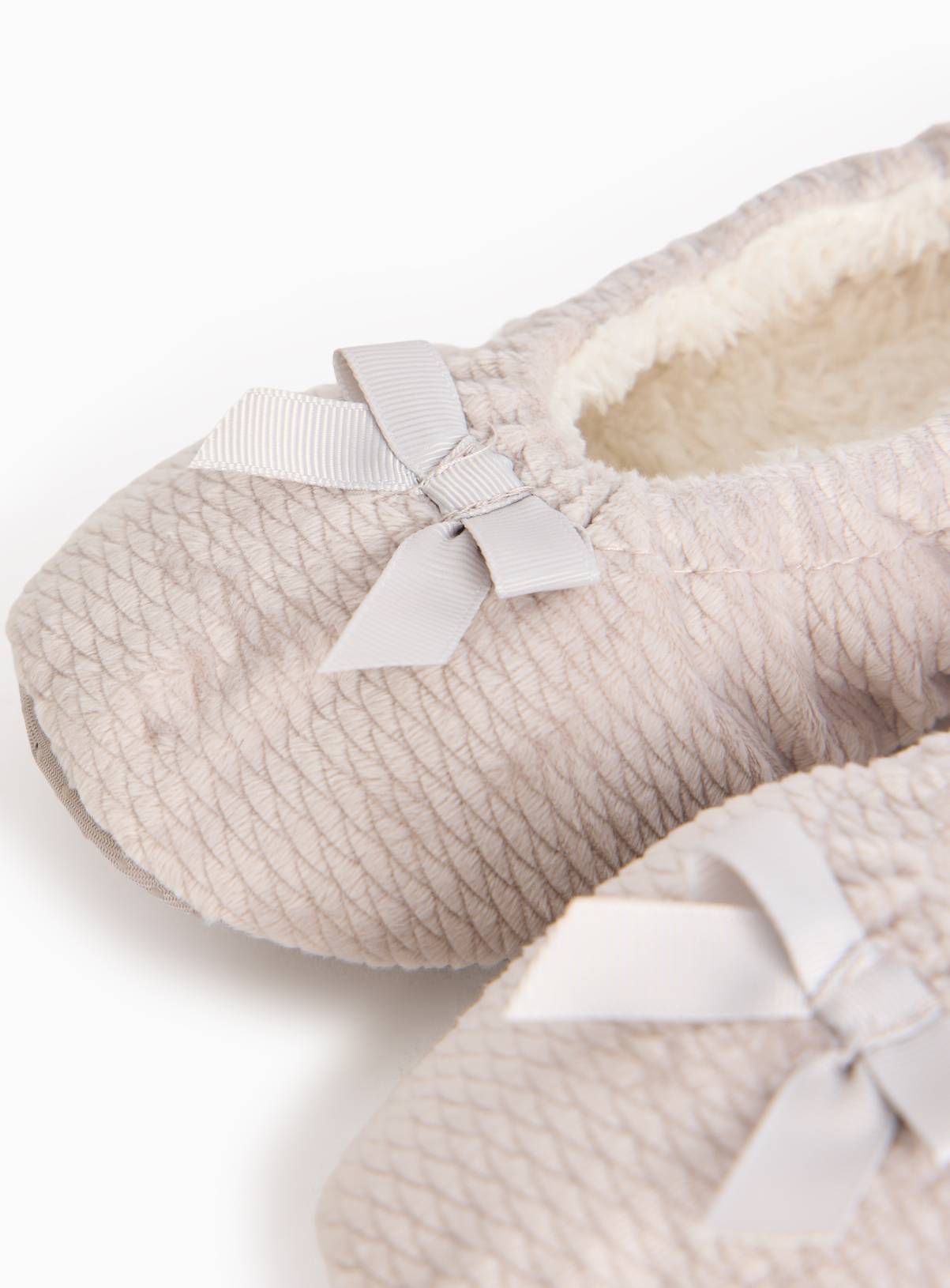 Grey Ballerina Slippers M - Image 3