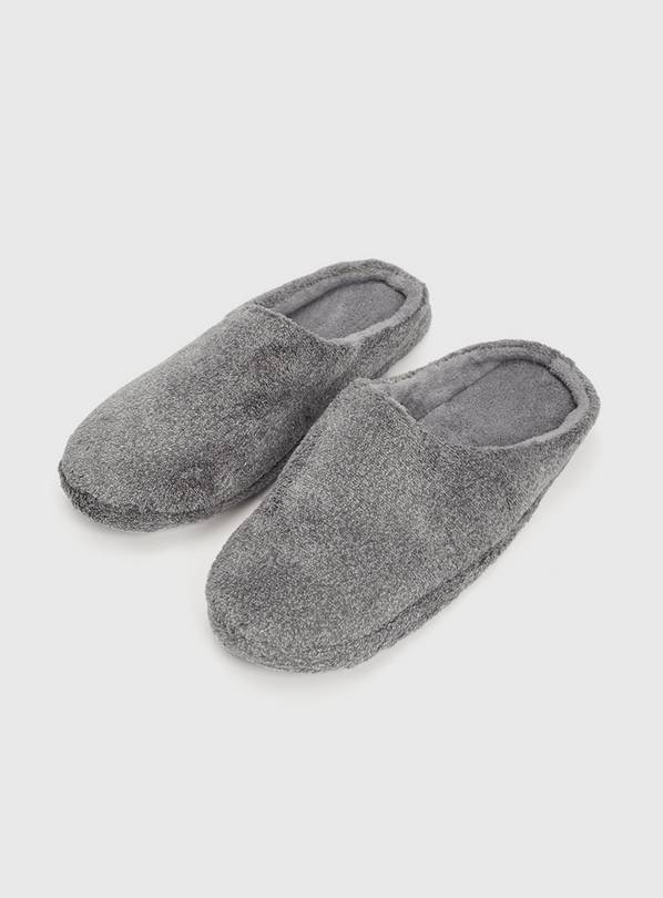 Buy Grey Mule Memory Foam Slippers L Slippers Tu