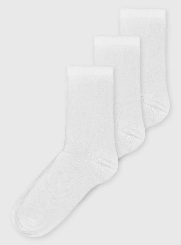 White Supersoft Socks With TENCEL™ Modal 3 Pack - 4-8