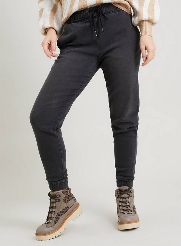 Buy Black Denim Style Smart Joggers - 20 | Joggers | Argos