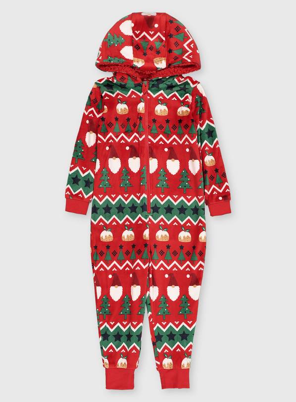 Christmas Kid's Red All In One 2-3 years