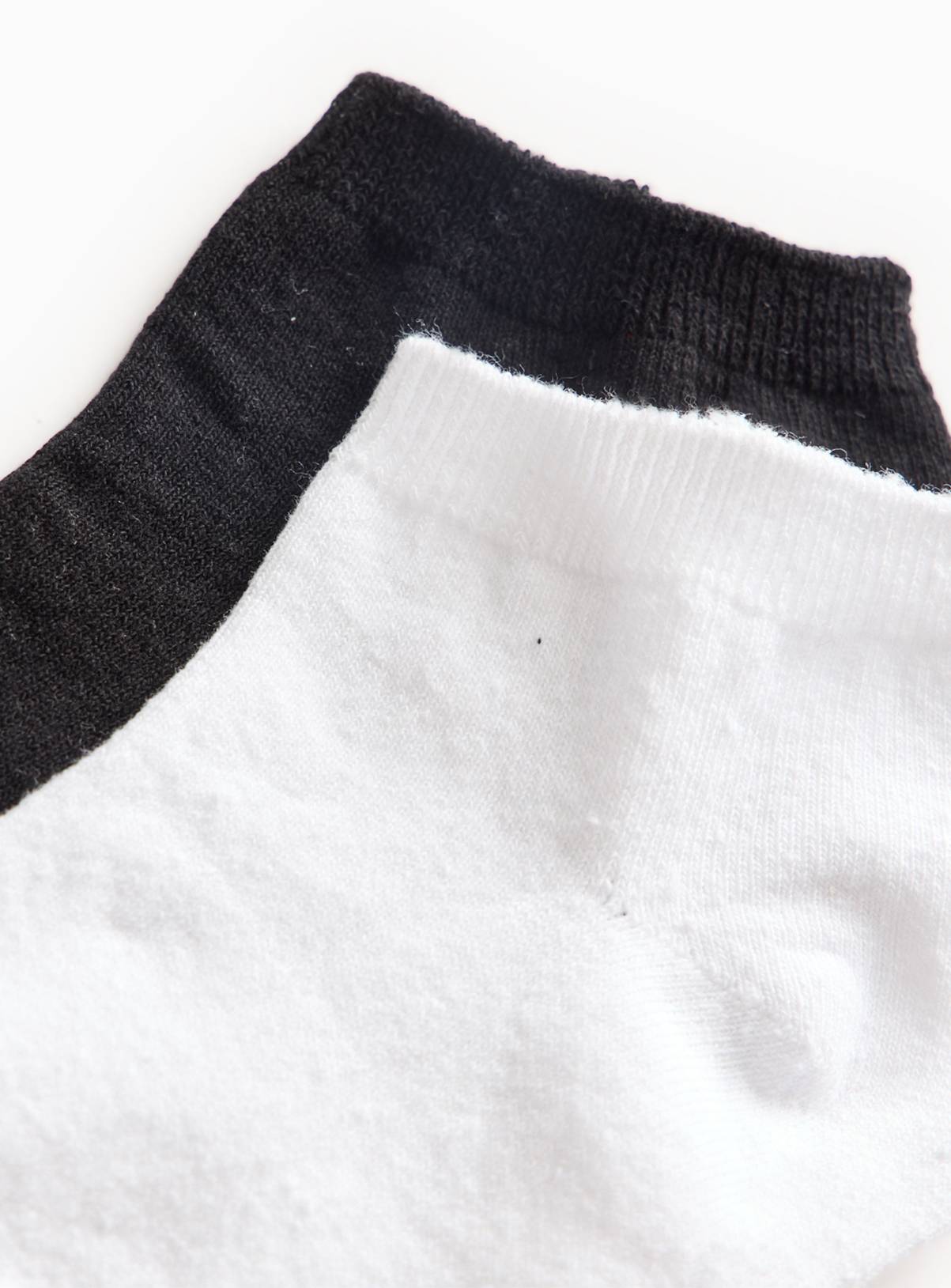 Plain Trainer Socks 5 Pack 4-8 - Image 2