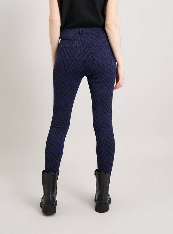 Wild Zebra Print Jeggings; Urban Groove