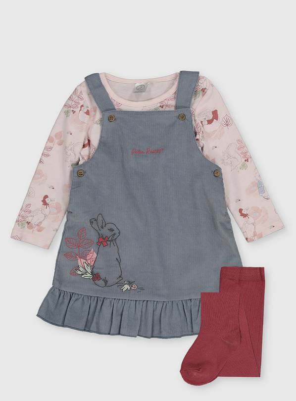 Buy Peter Rabbit Grey Pinafore, Bodysuit & Tights 912 months