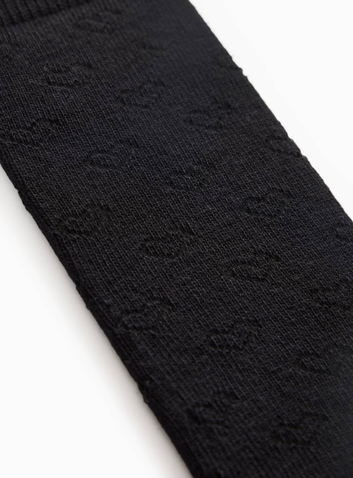 Black Knee High Heart Socks 5 Pack 9-12 - Image 2