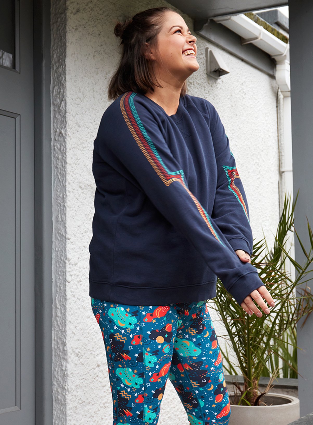 FRUGI Navy Lightning Bolt Juno Sweatshirt 18 - Image 2 thumbnail
