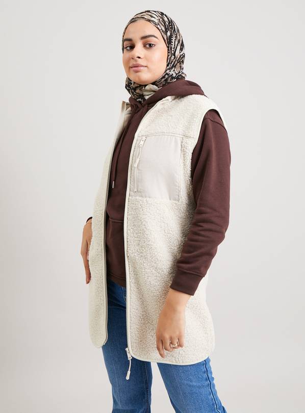 Buy Cream Fleece Longline Gilet 20 Joggers Argos