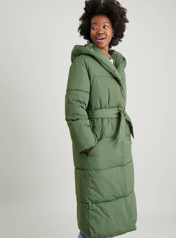 Buy Green Longline Padded Duvet Coat - 18 | Coats | Argos