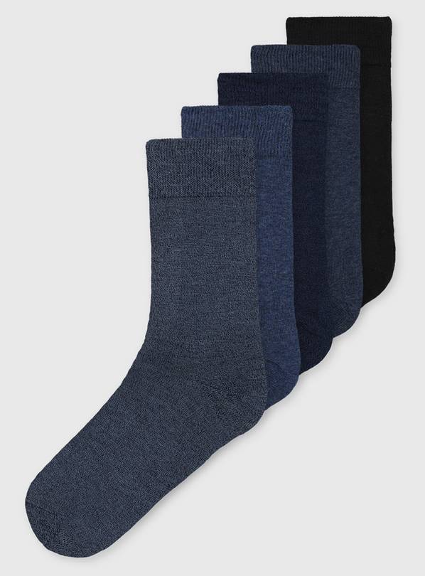 Buy Black & Blue Stay Fresh Socks - 6-8.5 | Multipacks | Argos