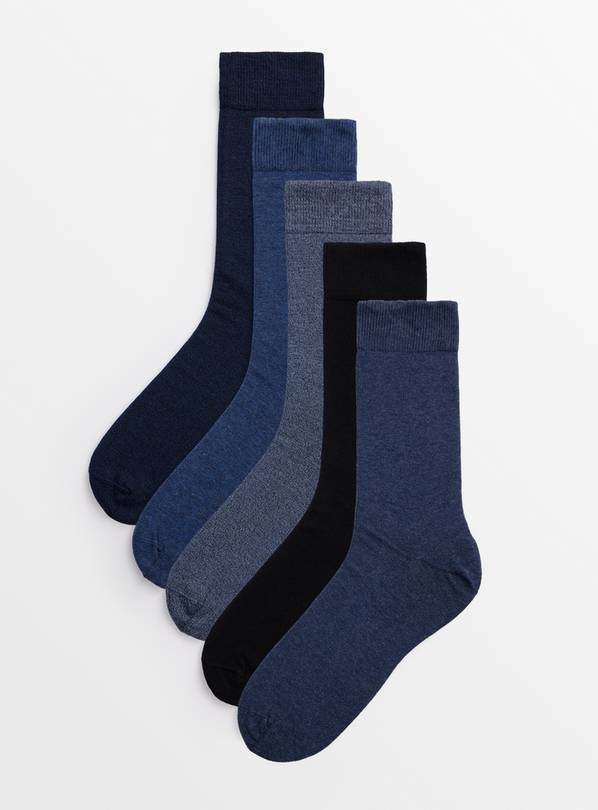 3 Pack Ribbed Crew Socks in Black from Joe Fresh