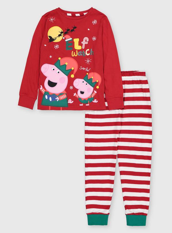 Christmas Peppa Pig Red Elf Watch Pyjamas 1.5-2 years