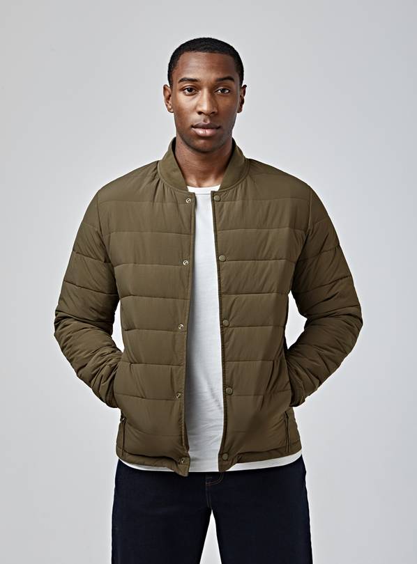 Long quilted bomber outlet jacket