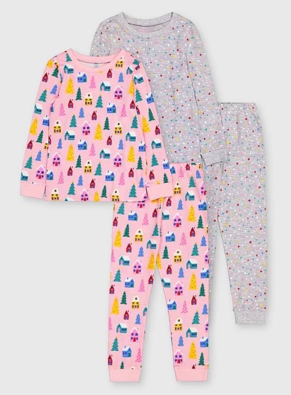 Buy Christmas House Snuggle Fit Pyjamas 2 Pack 1.52 years