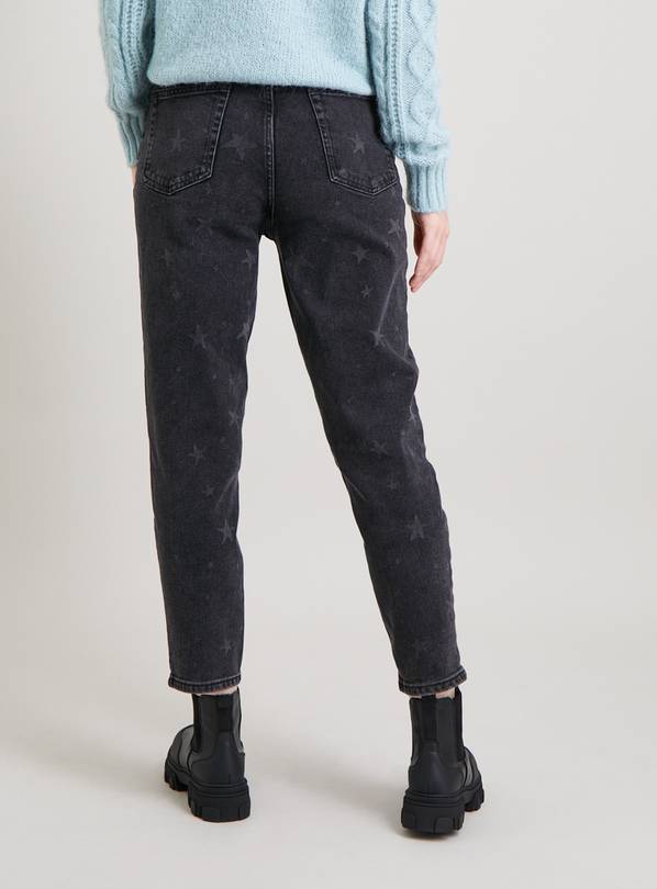 Jeans with hot sale black stars