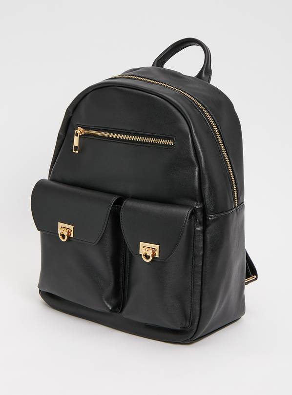 argos black backpack