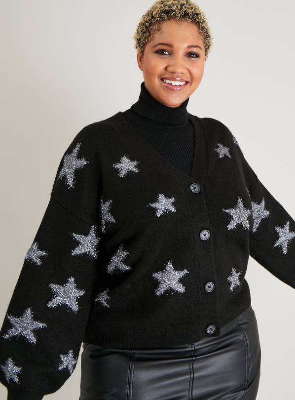 Buy Black Star Tinsel Intarsia Cardigan 22 Cardigans Argos