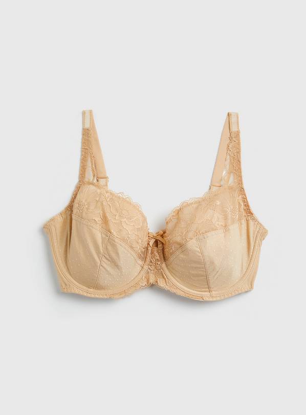 Buy DD-GG Late Nude Recycled Lace Comfort Full Cup Bra 36G, Bras