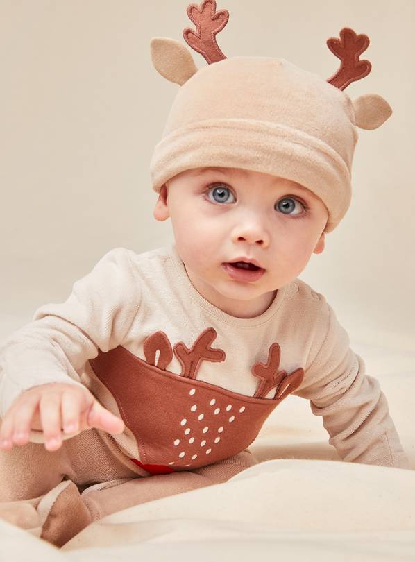 Baby christmas reindeer store outfit