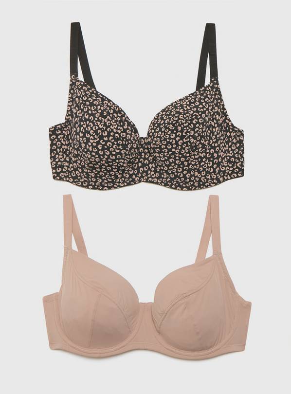 Buy DDGG Animal Underwired Full Cup Bra 2 Pack 36GG Bras Argos