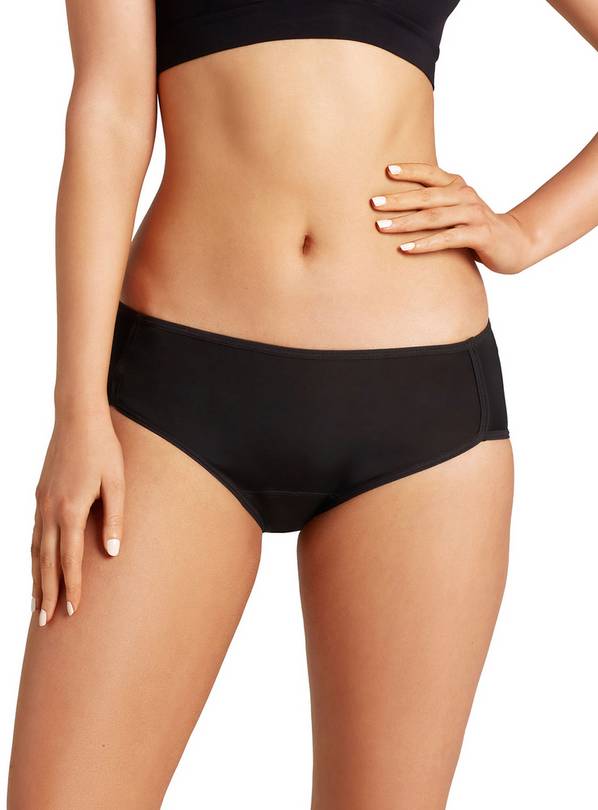 LOVE LUNA Black Period Midi Knickers 12-14