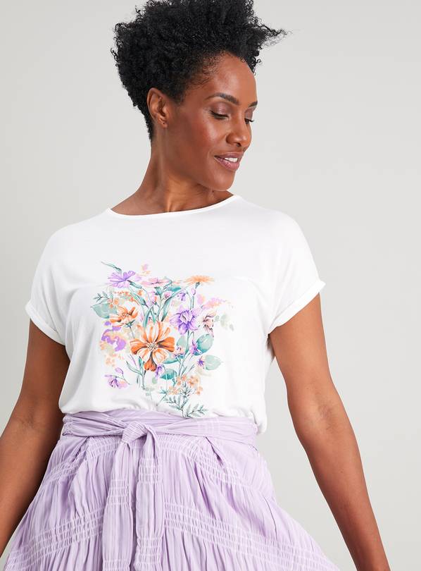 Womens floral t deals shirt