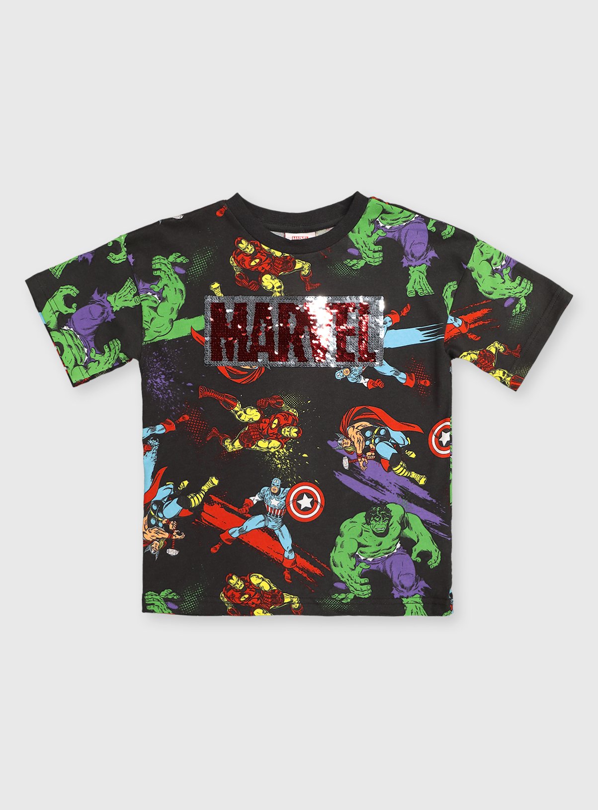 marvel sequin t shirt