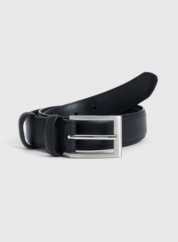 Buy Black Formal Leather Belt - L | Accessories | Argos