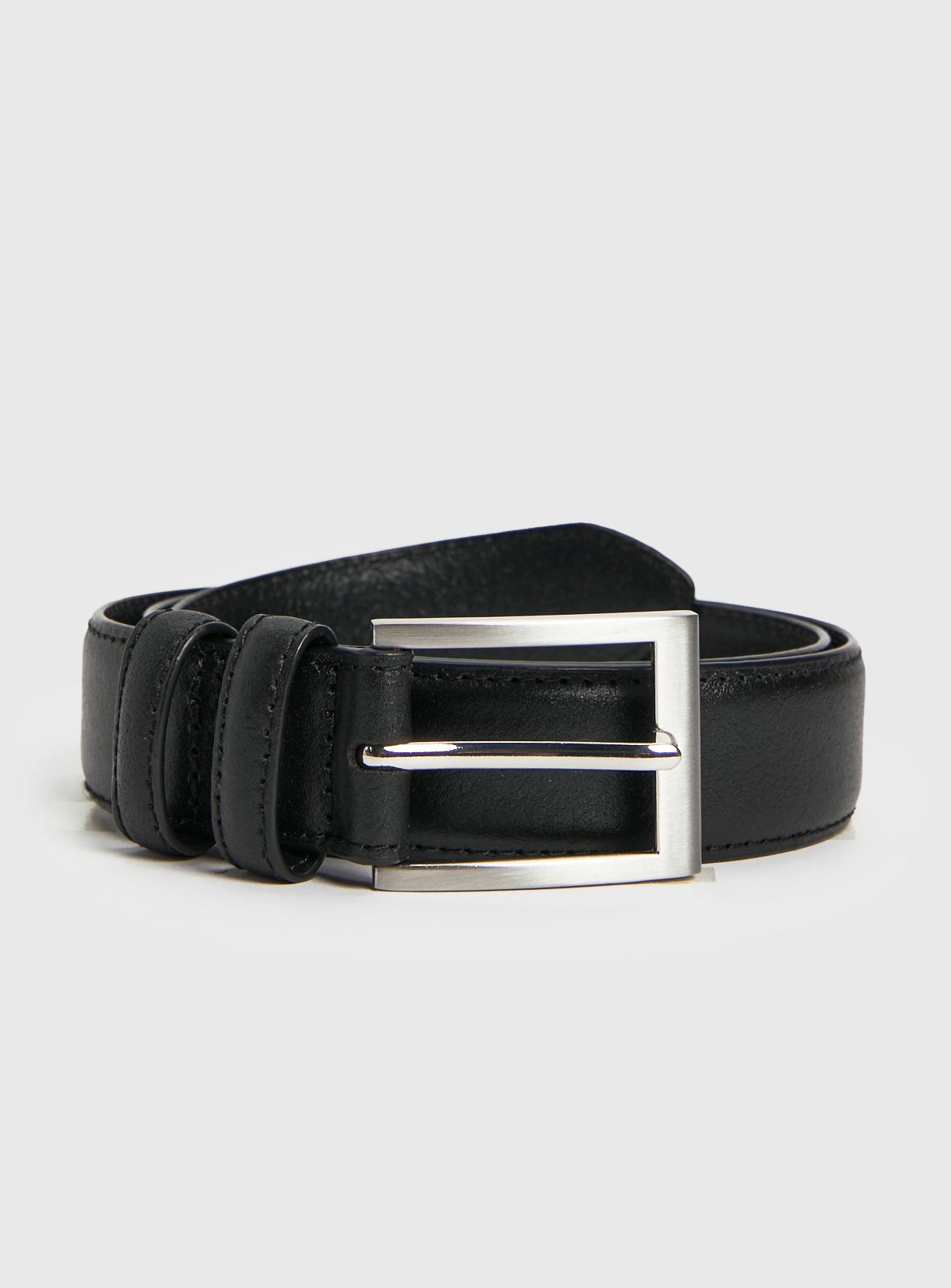 Black Formal Leather Belt M - Image 1 thumbnail