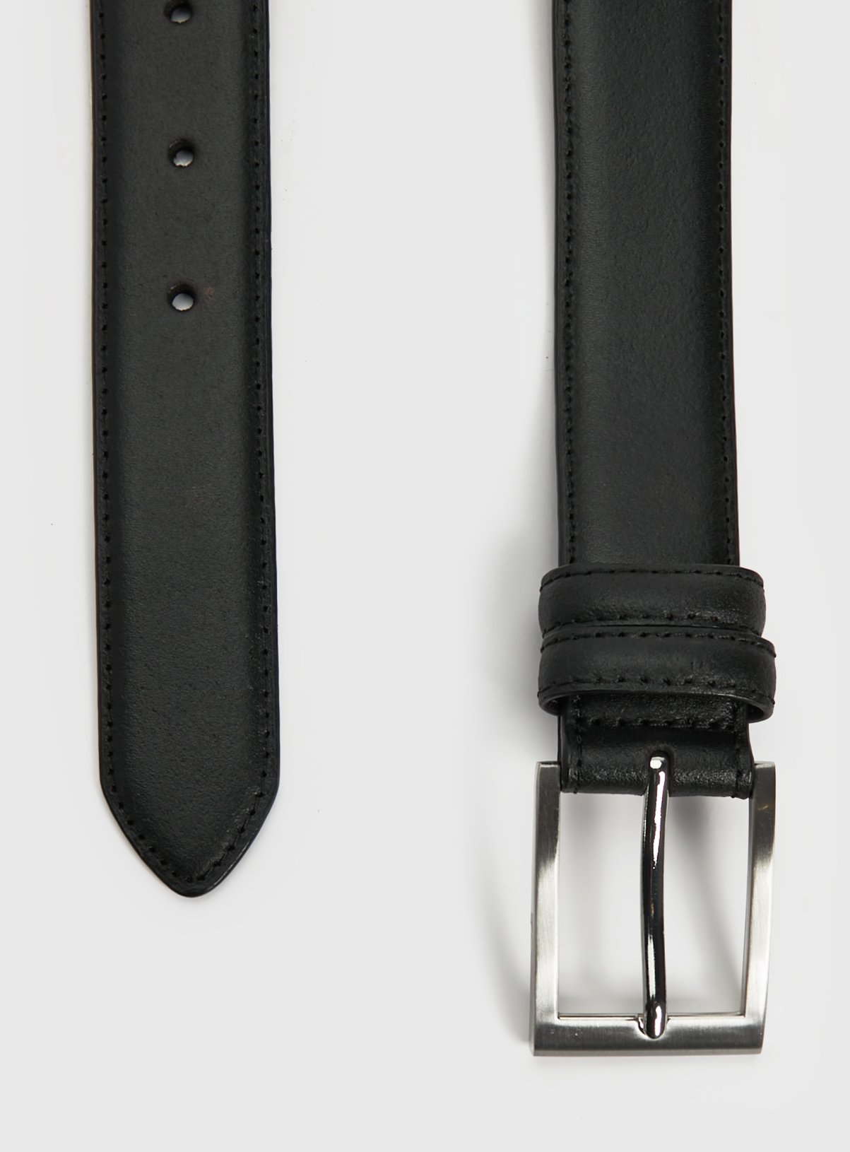 Black Formal Leather Belt M - Image 2 thumbnail