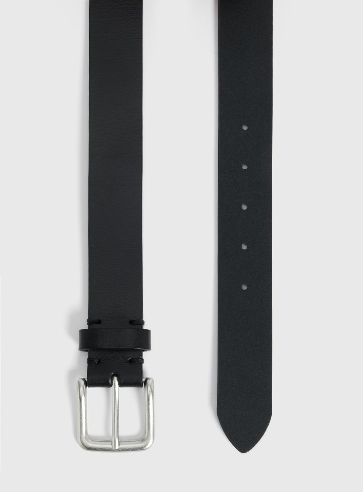 Black Leather Belt - XXXL - Image 2 thumbnail
