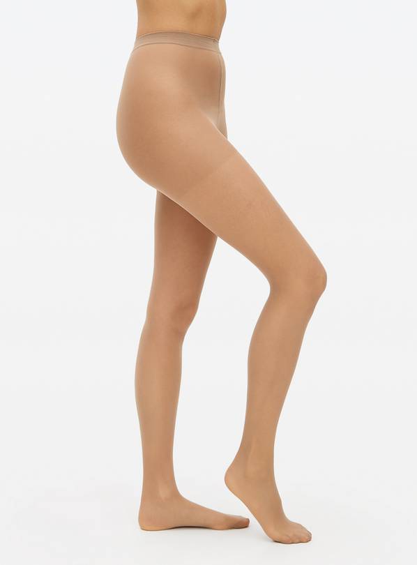 Buy Bamboo 20 Denier Medium Support Tights 2 Pack L, Tights