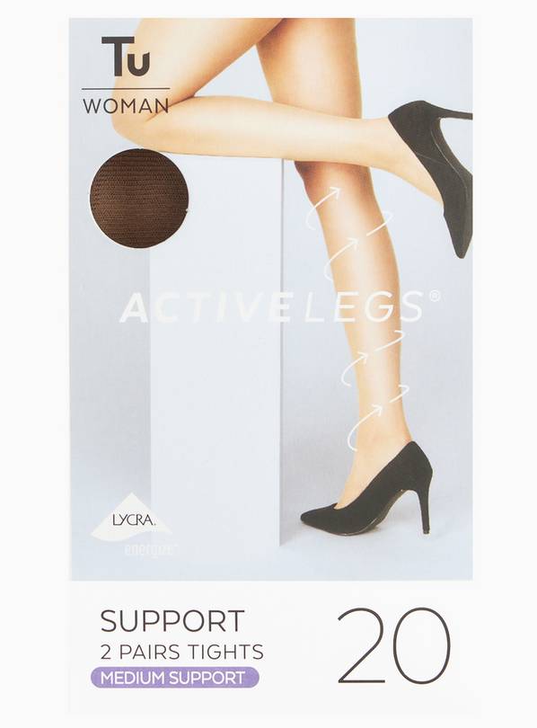 Light Brown 20 Denier Medium Support Tights