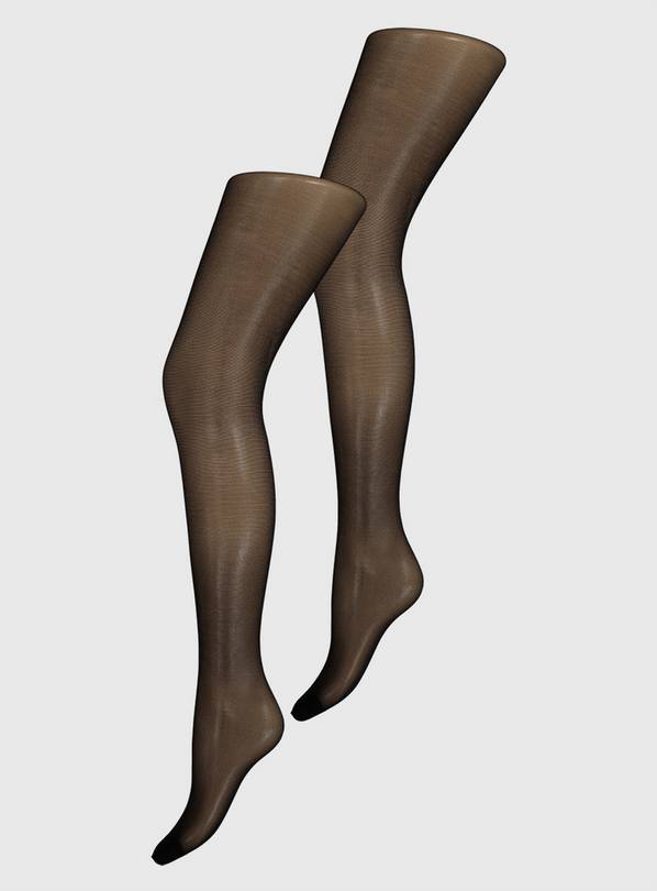 Buy Secret Shaping Black 40 Denier Opaque Tights 2 Pack L