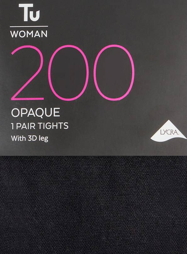 3 Pack Black 60 Denier Tights - Matalan