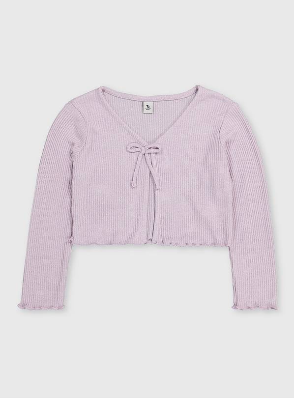Lilac Tie Front Cardigan - 14 years