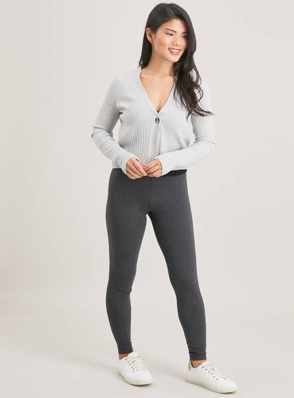 Buy PETITE Grey Marl Luxury Soft Touch Leggings 8 | Trousers | Argos