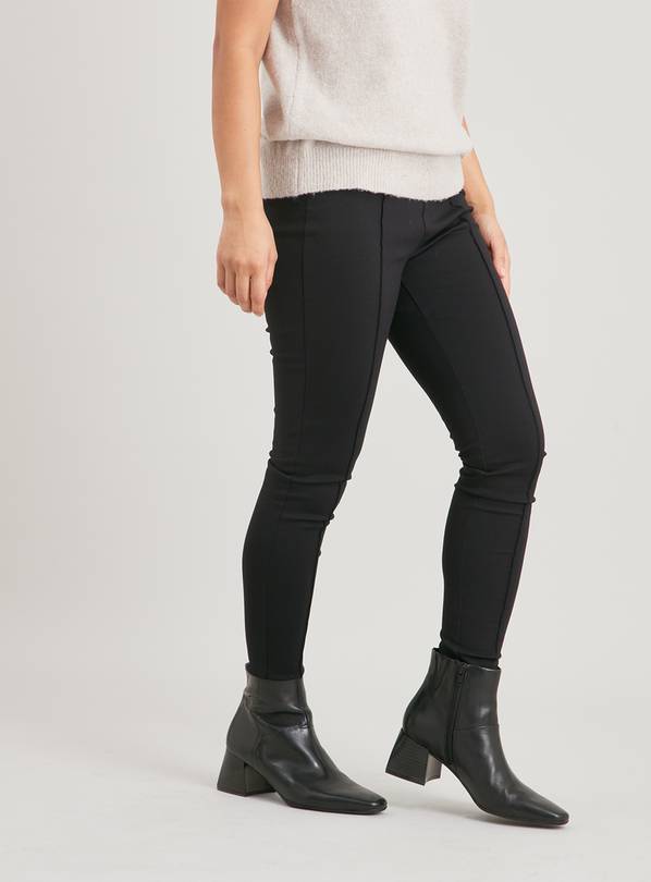 Buy PETITE Black Smart Ponte Pintuck Leggings 12, Leggings