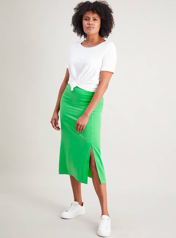 Green midi 2025 skirt 08