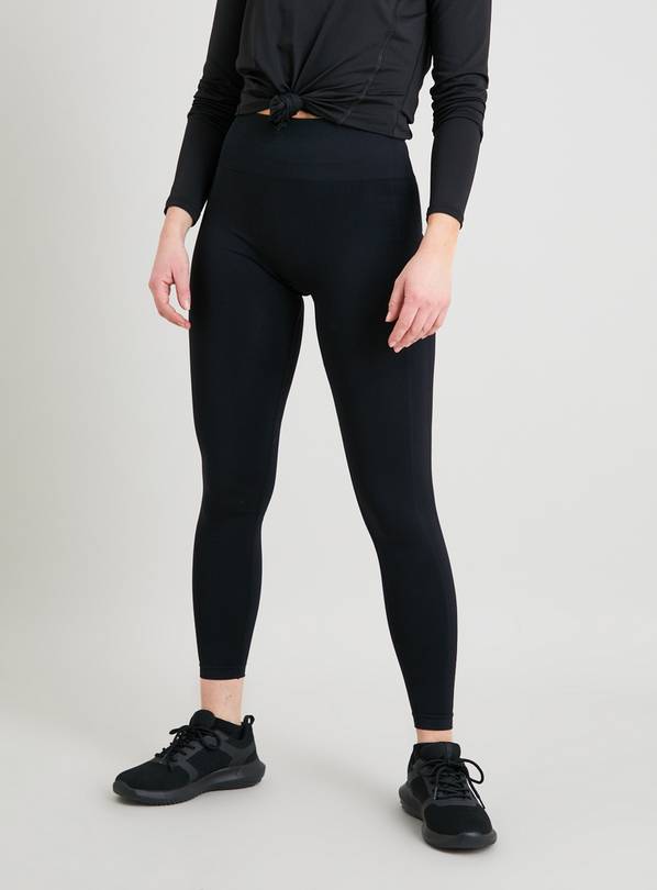 Buy PETITE Active Black Seam-Free Leggings With Stretch S