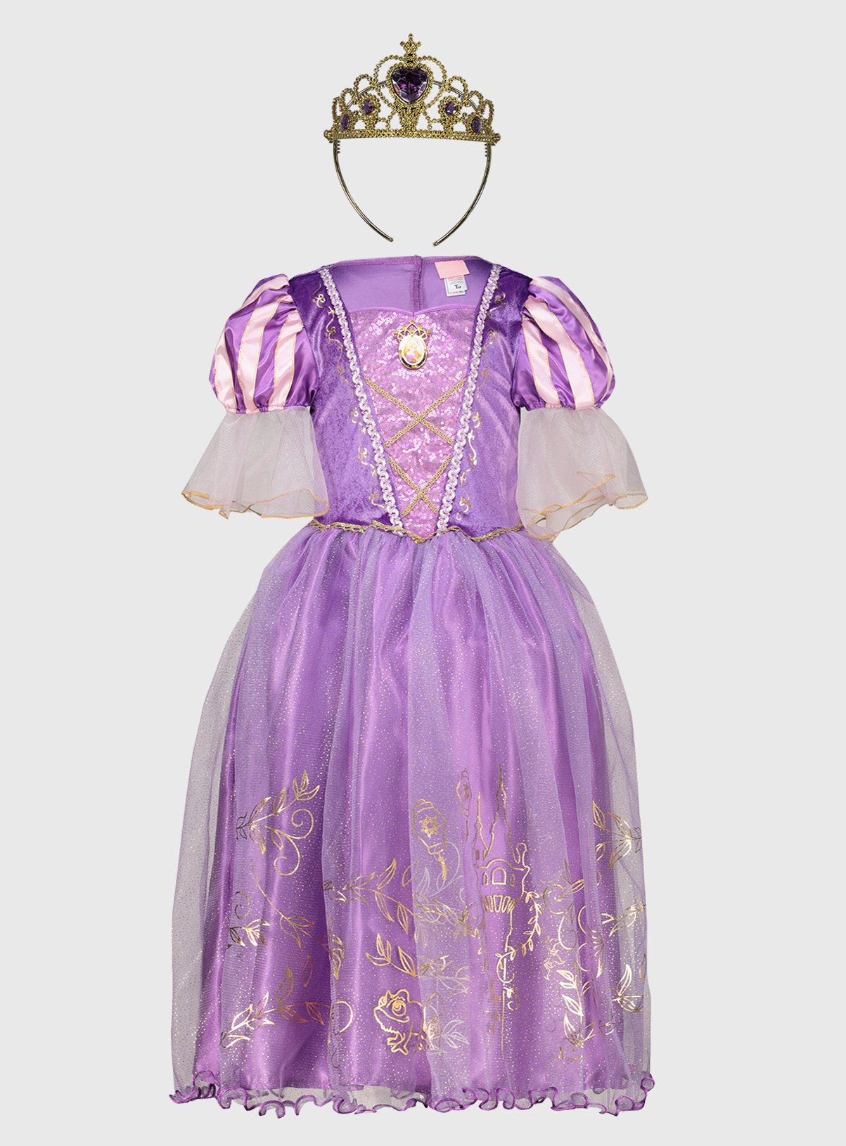 Disney Princesses Princess Purple Rapunzel Costume 3-4 Years Pink