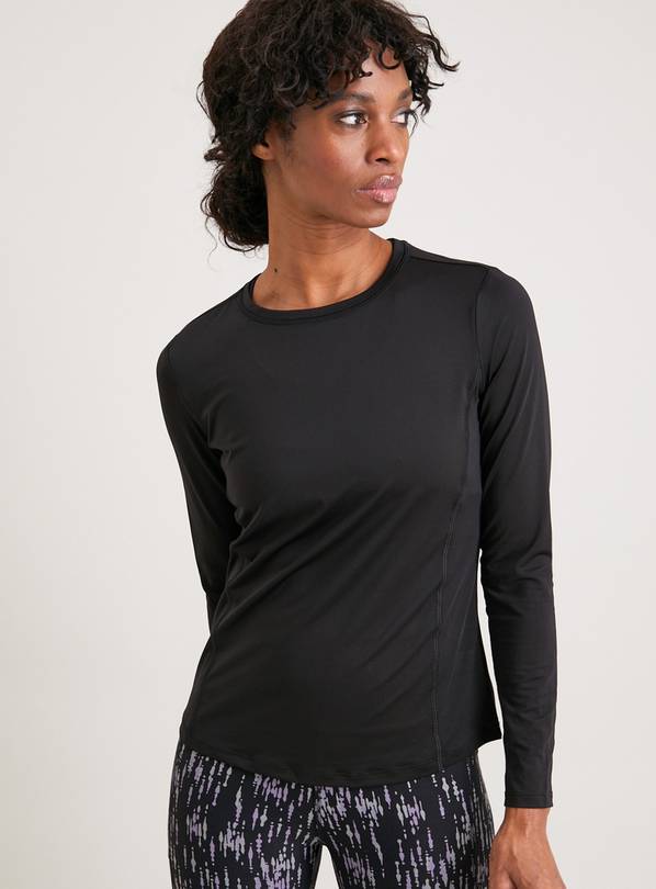 Active Black Base Layer Long Sleeve Top - 20