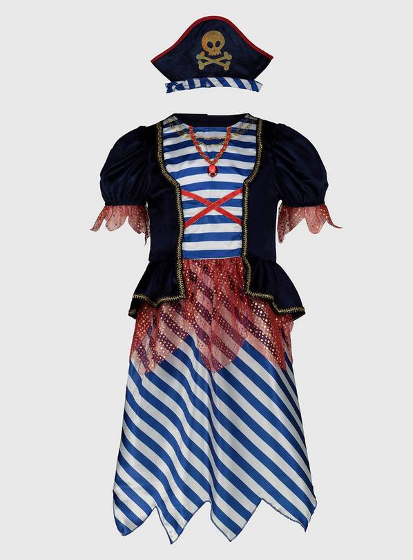 Navy Pirate Costume - 3-4 Years