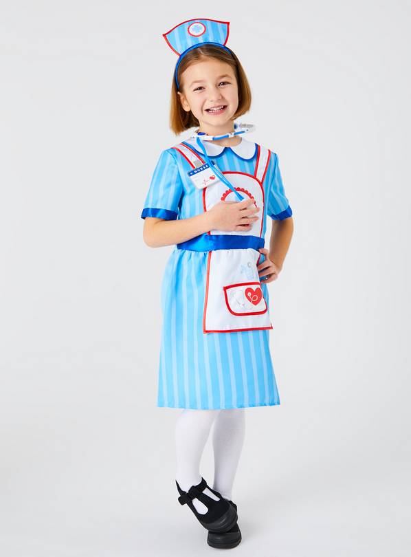 Blue Nurse Costume 3-4 Years