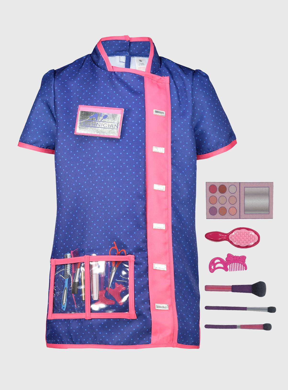 Navy & Pink Beautician Costume - 3-4 Years - Image 1