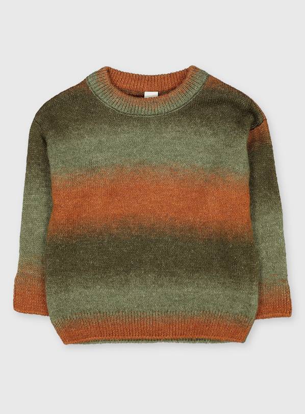 Buy Khaki & Orange Ombré Jumper - 1.5-2 years | Jumpers and hoodies | Argos