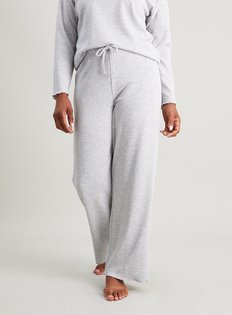 Size Large Mossimo Mens Long Sleeve Knit Grey Pajama Set Top & Bottom PJs 
