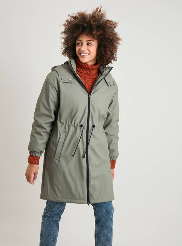 Buy Khaki Shower Resistant Raincoat - 22 | Coats | Argos