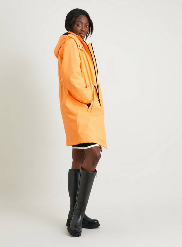 Orange sales raincoat womens