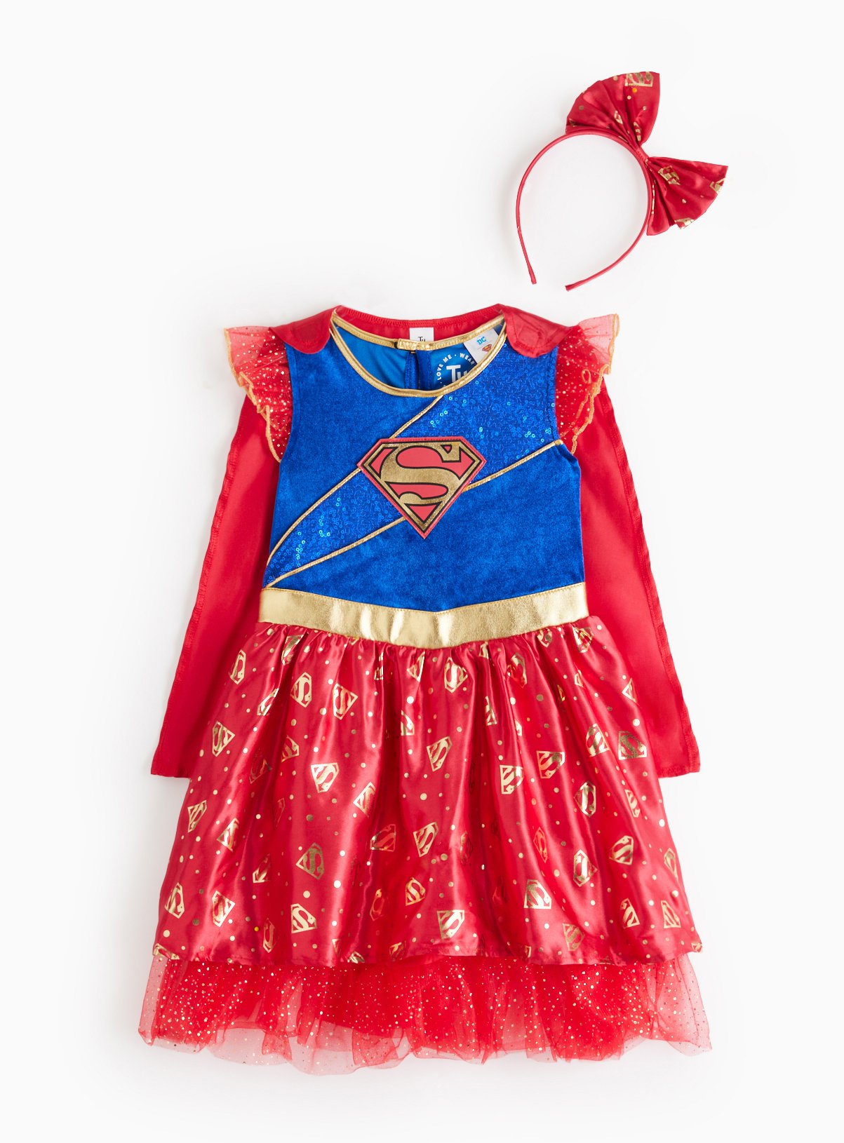 DC Comics Supergirl Red Outfit (7-8 Years) - DC Comics by Sainsbury's