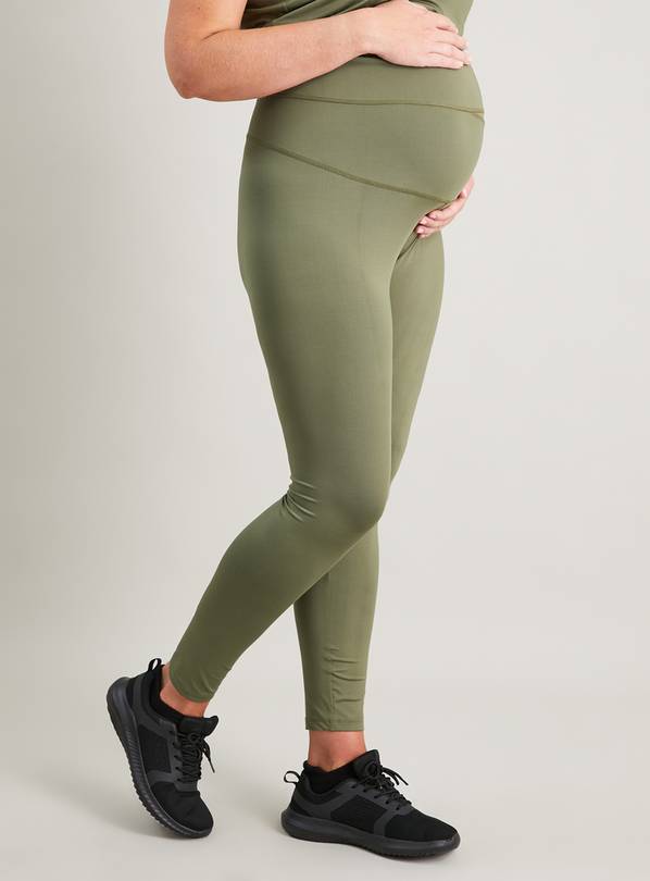 Emama Maternity Leggings Olive Full Length, 50% OFF